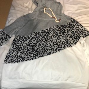 Hoodie with some cheetah print